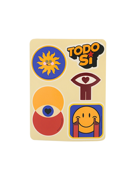 Plantilla de Stickers "TODO SI"