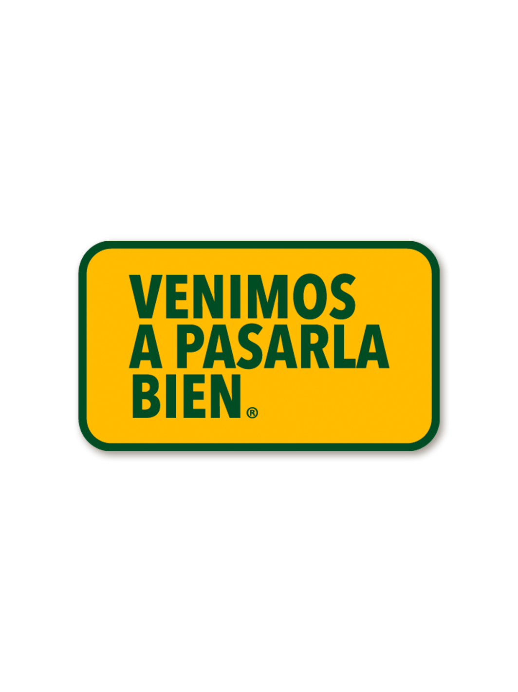 Sticker clásica Amarilla