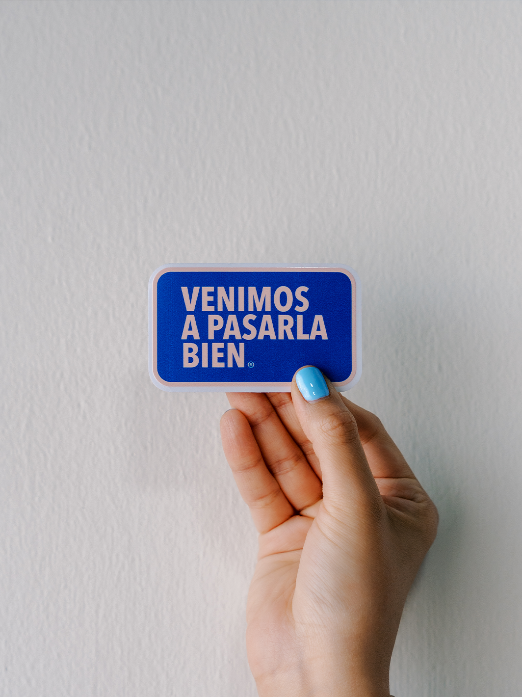 Sticker clásica Azul