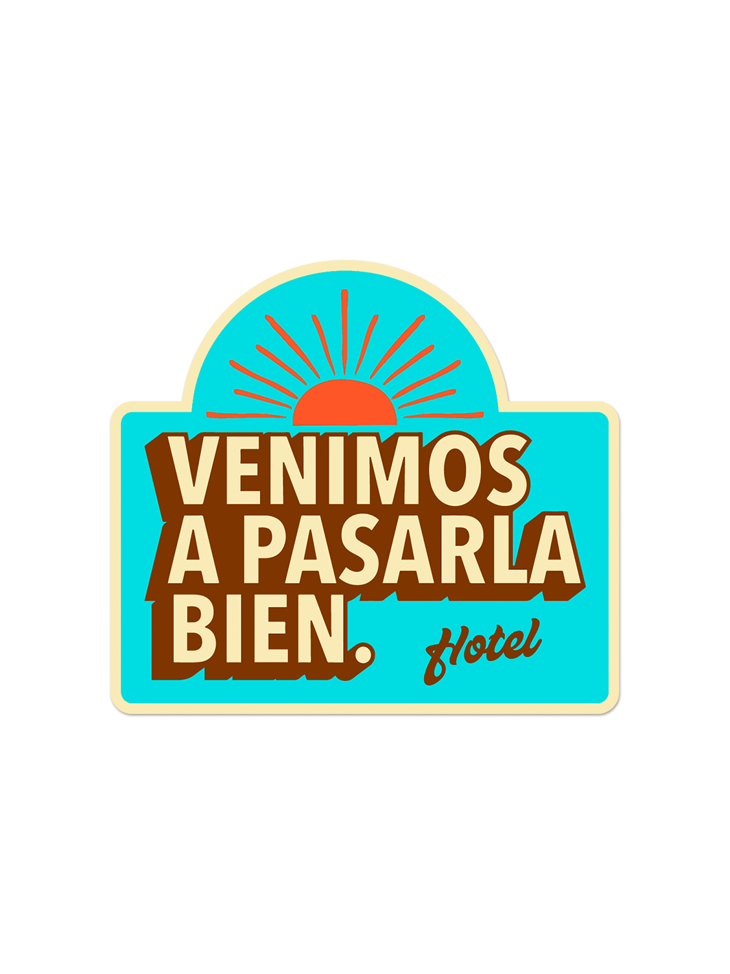 Sticker Sunset Hotel