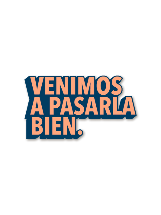Sticker Logo Retro Azul