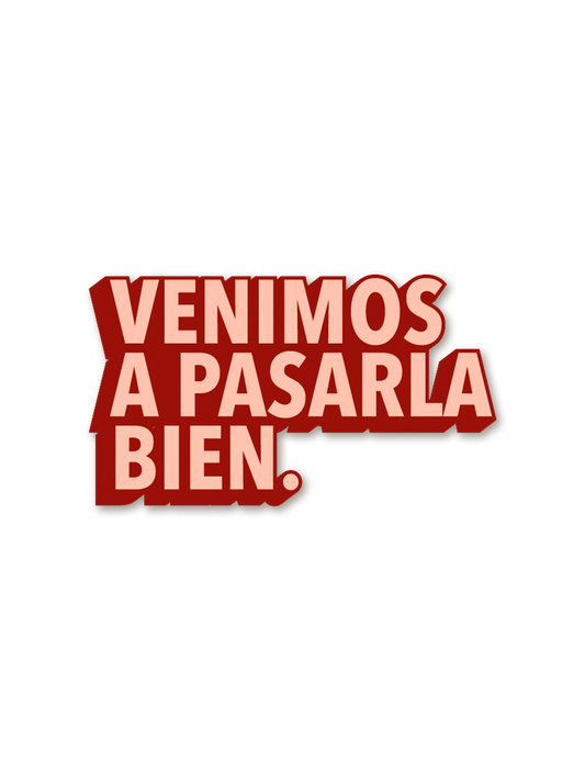 Sticker Logo Retro rojo