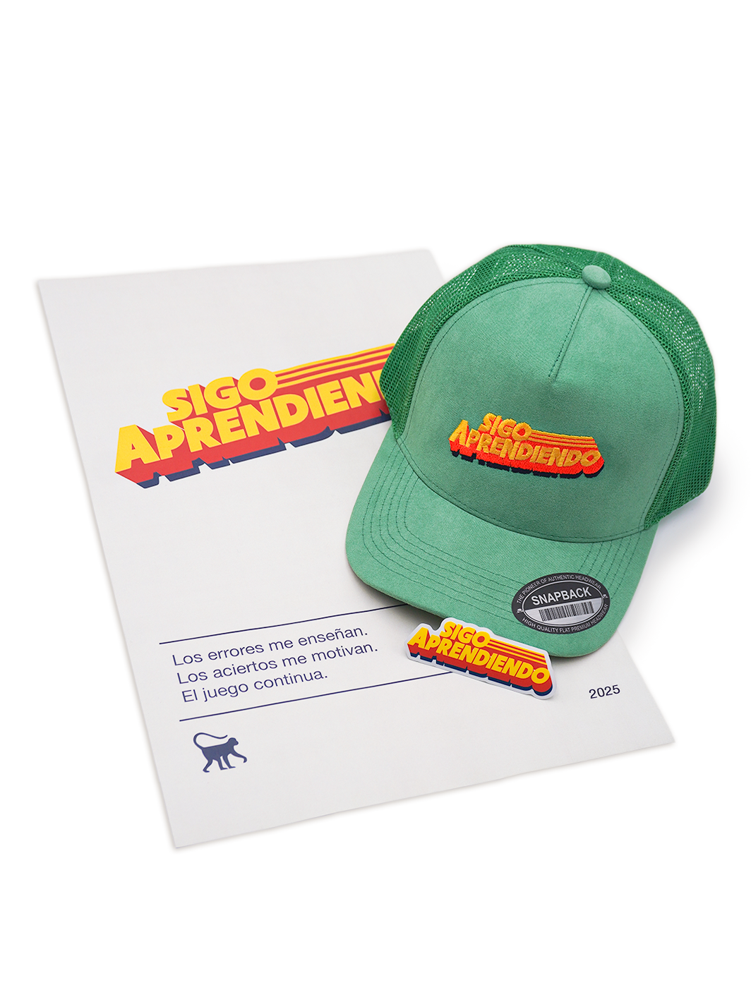 Snapback Verde "Sigo Aprendiendo"