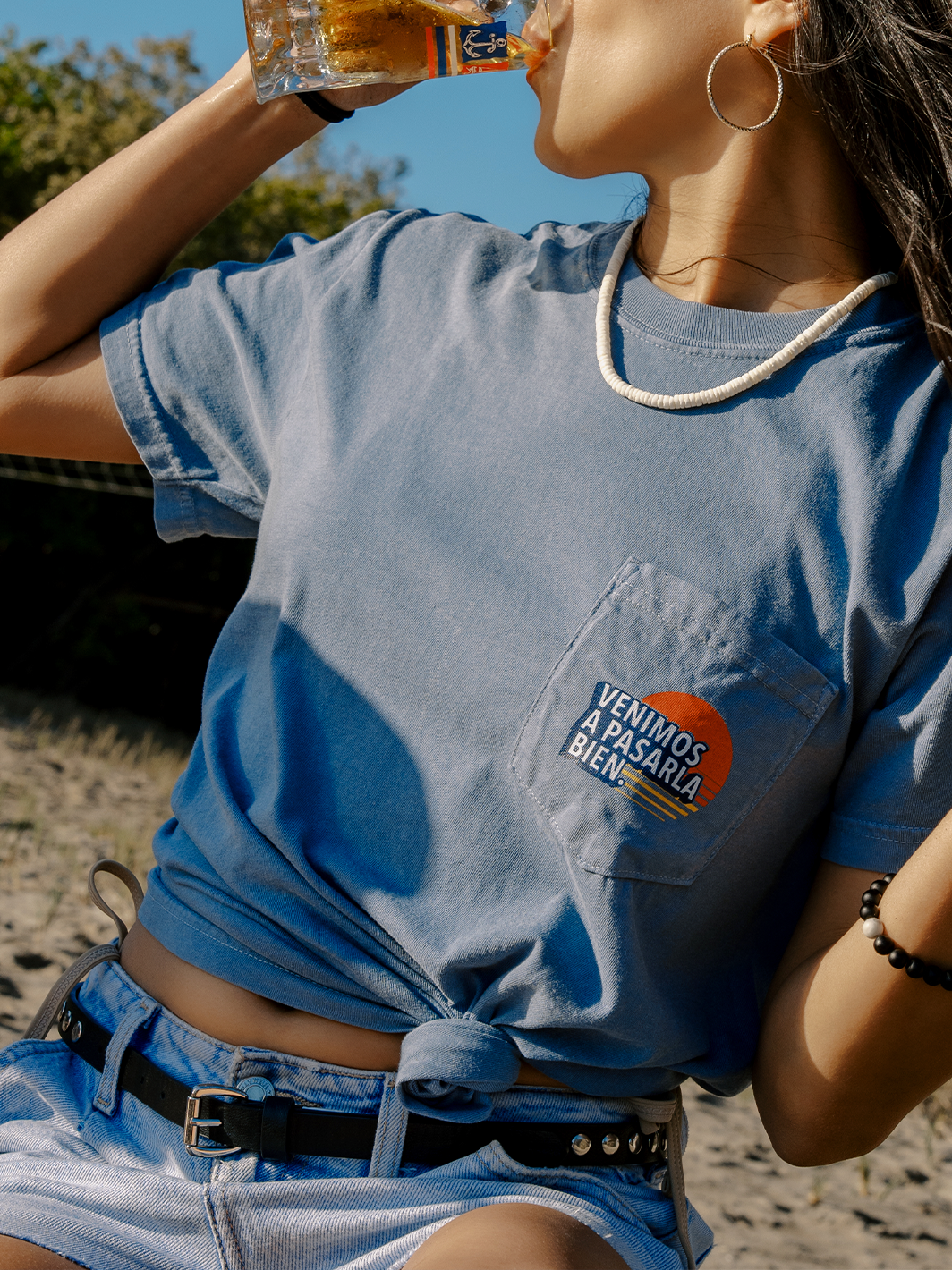 Playera Pocket Sunset