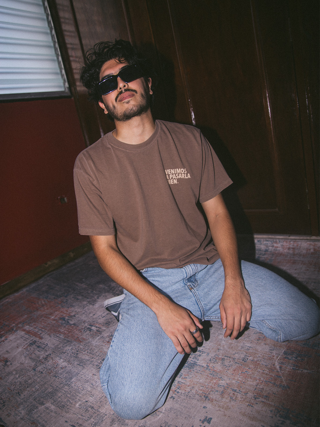 Playera Café Deslavada