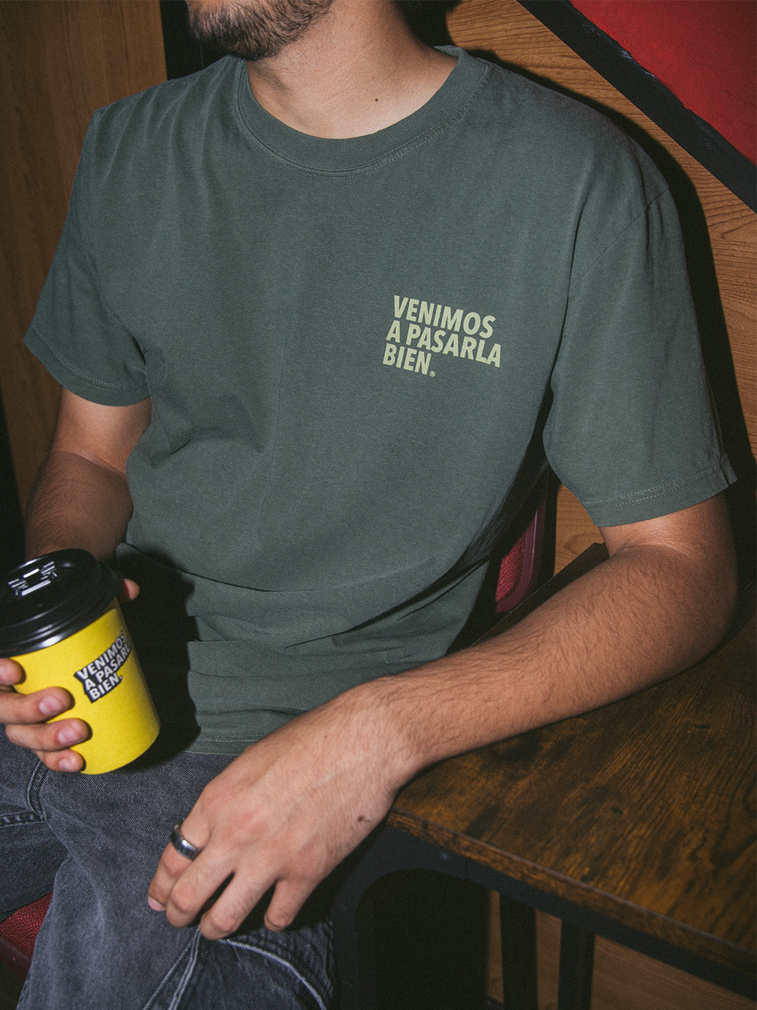 Playera Verde Deslavada