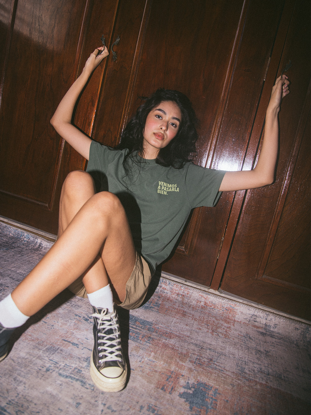Playera Verde Deslavada