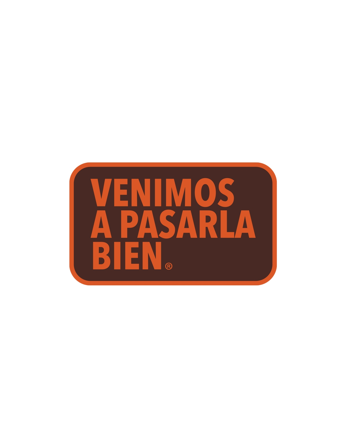 Sticker cafe naranja
