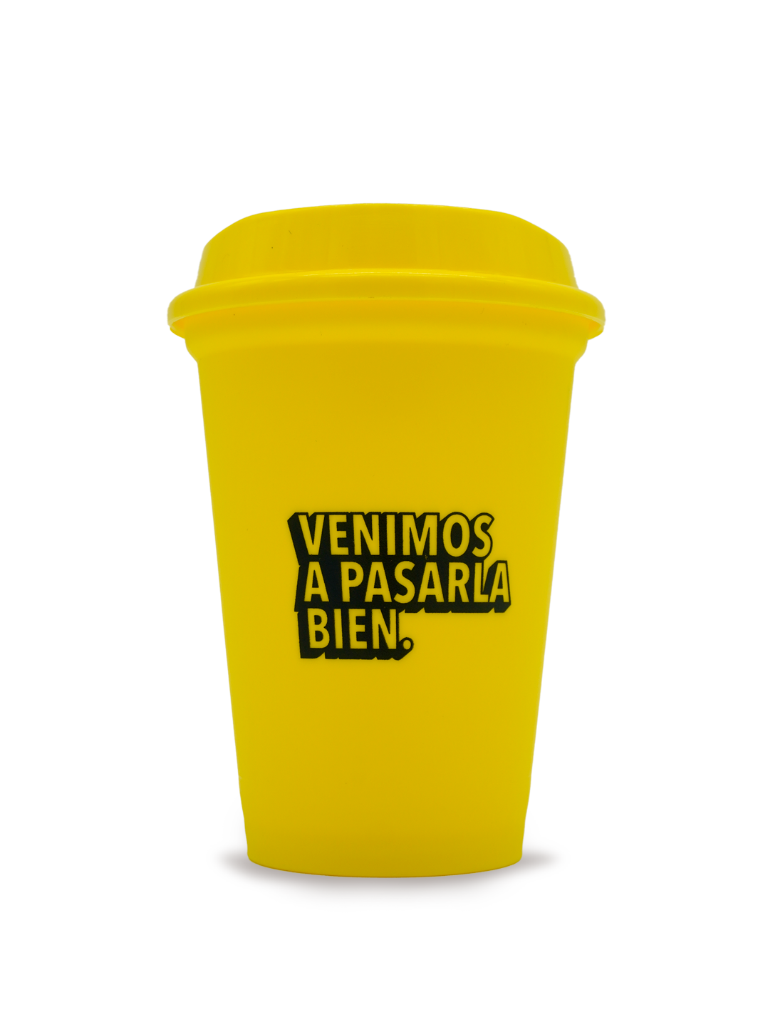 Vaso cafetero color amarillo