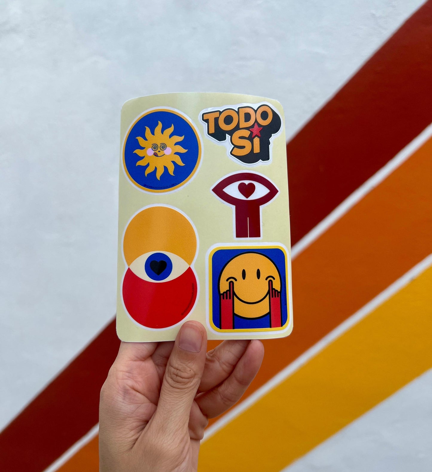 Plantilla de Stickers "TODO SI"