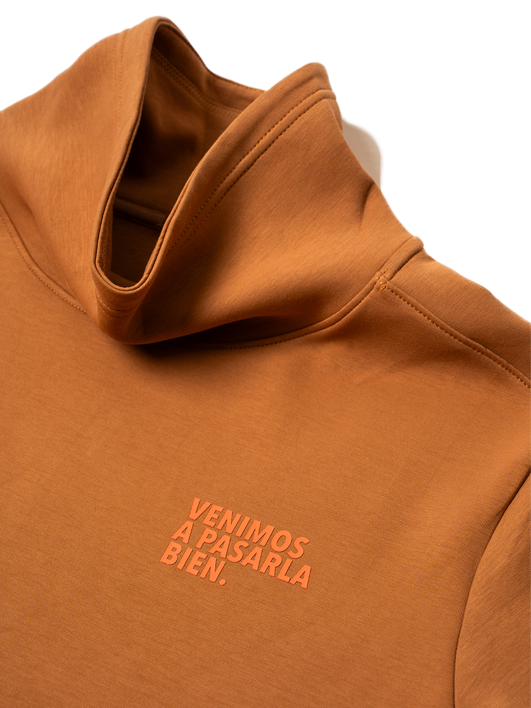 Sudadera Cuello Largo Café