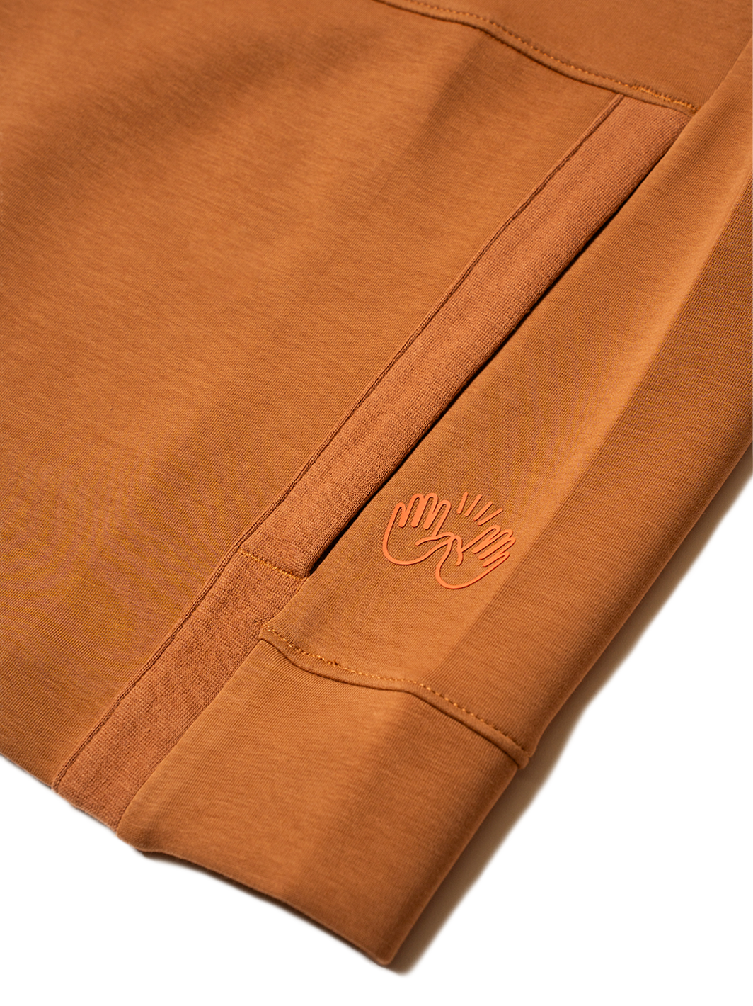 Sudadera Cuello Largo Café