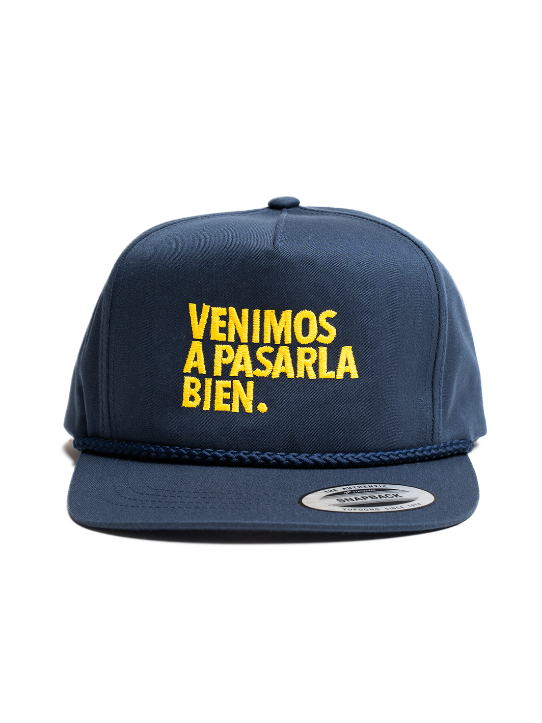 Snapback Azul con Amarillo