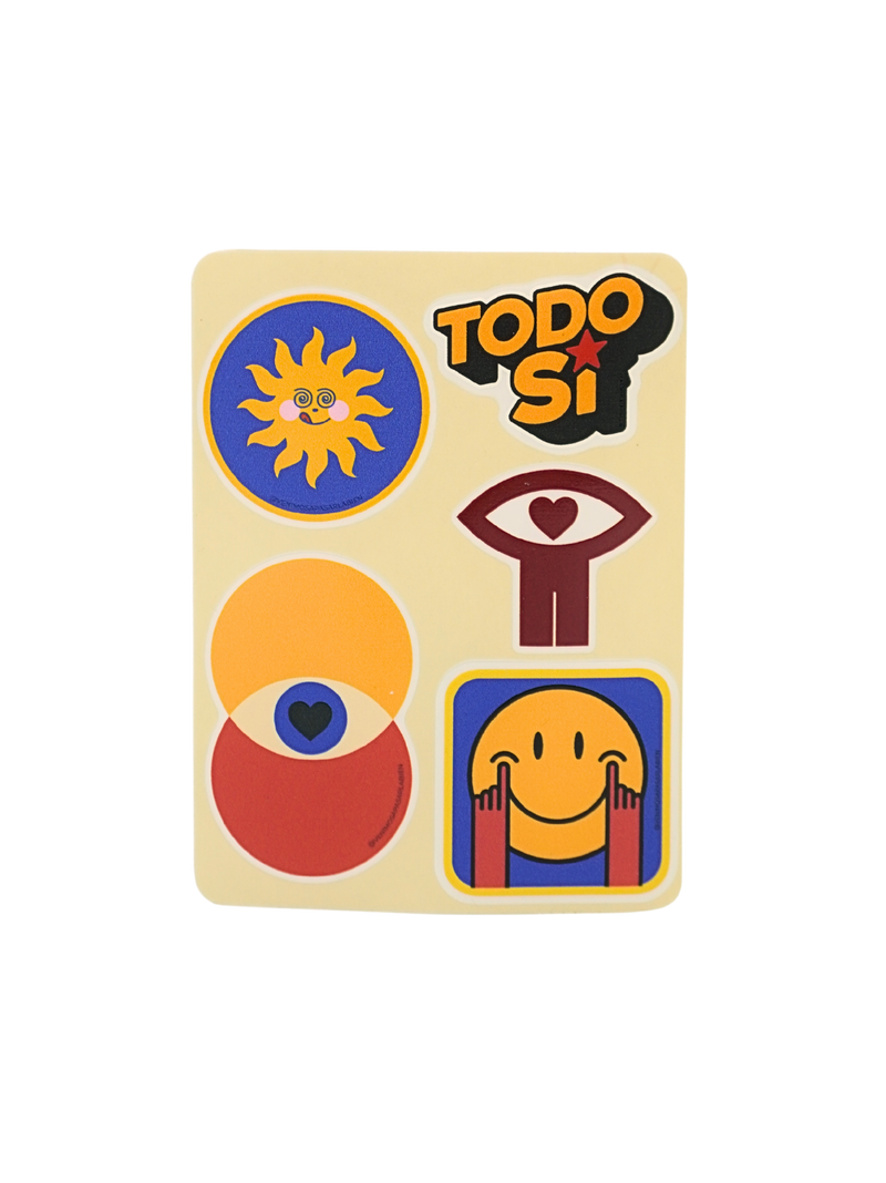 Plantilla de Stickers "TODO SI"