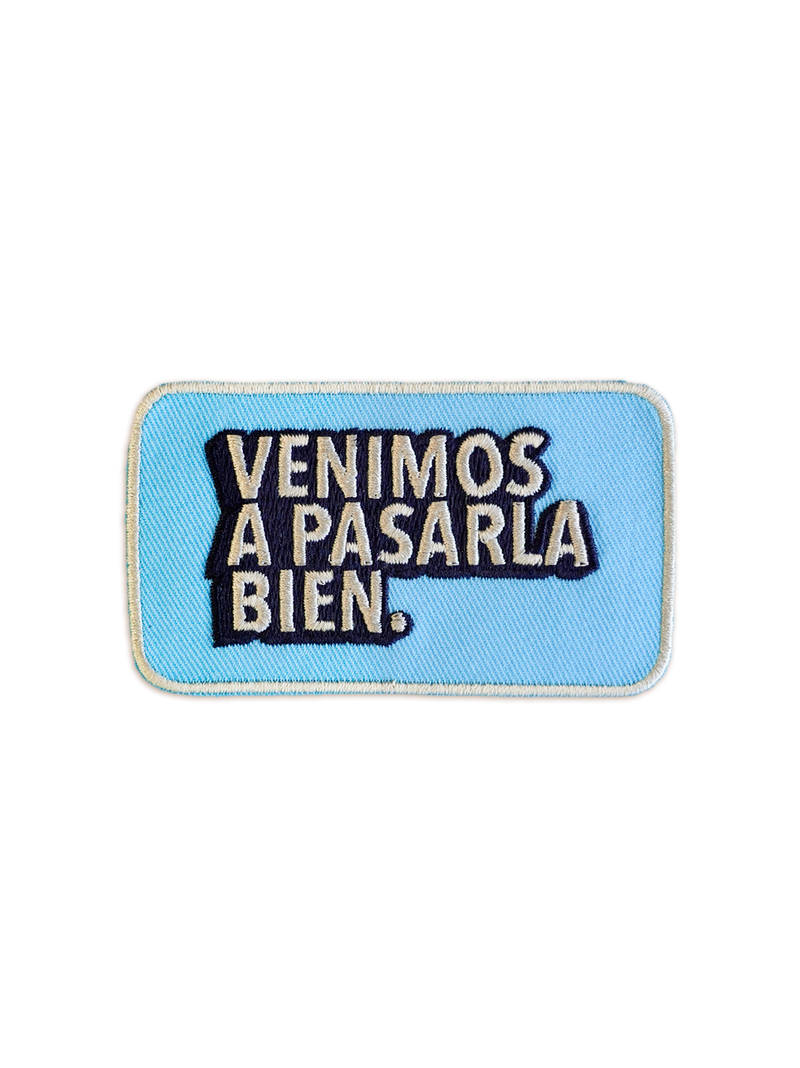 Parche clásico azul