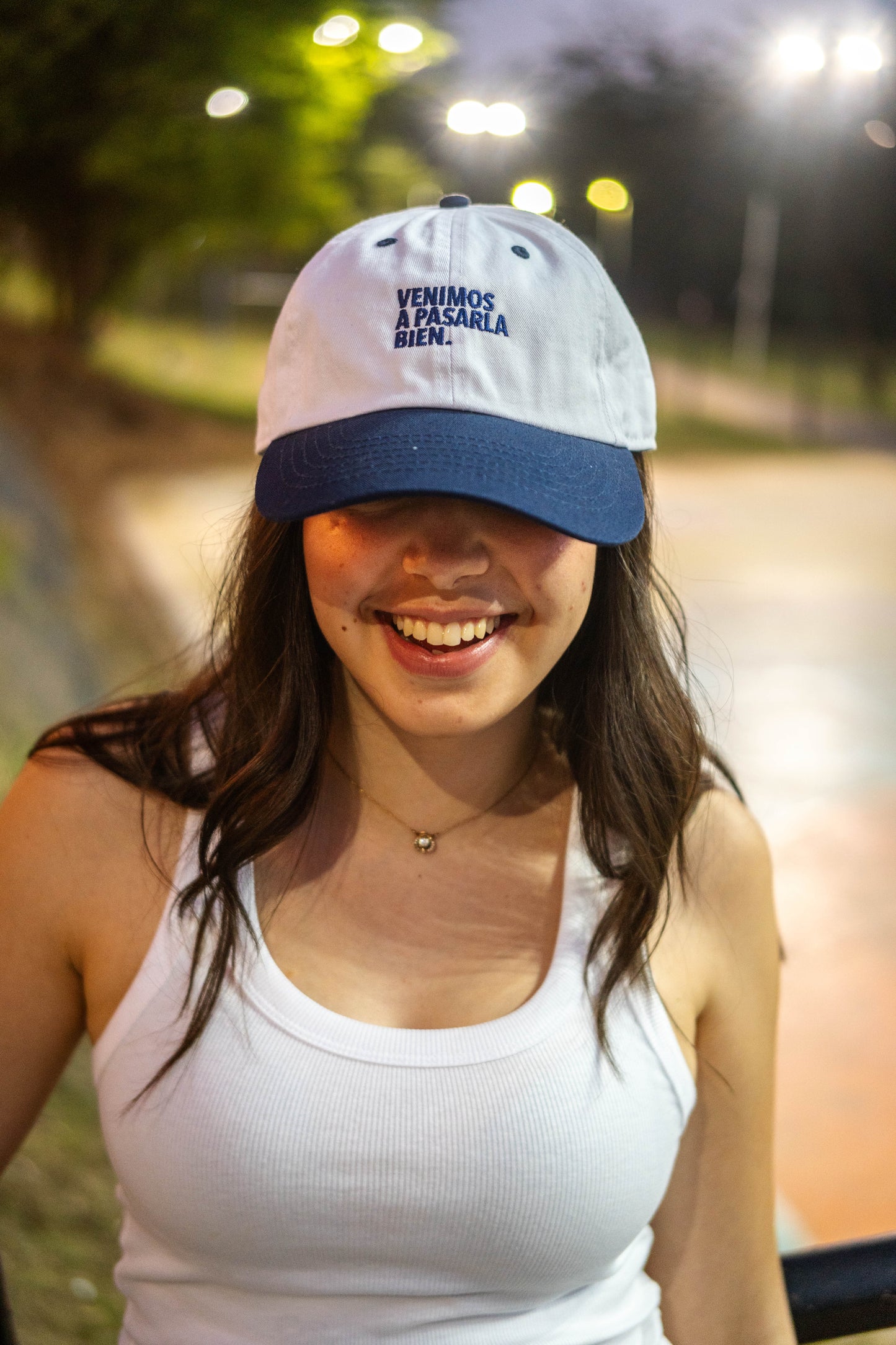 Dad Hat Beisbolera azul