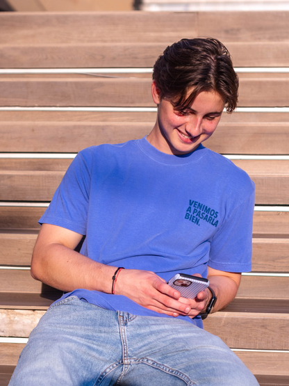 Playera Azul Deslavada