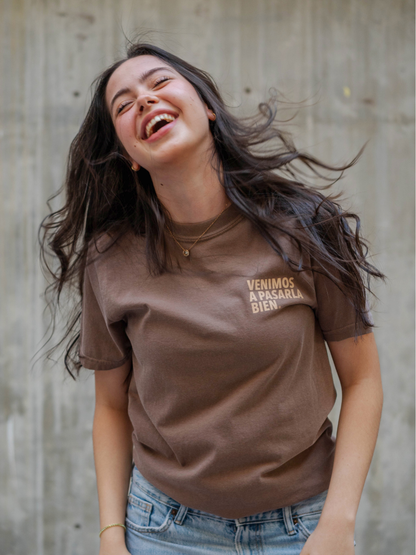 Playera Café Deslavada