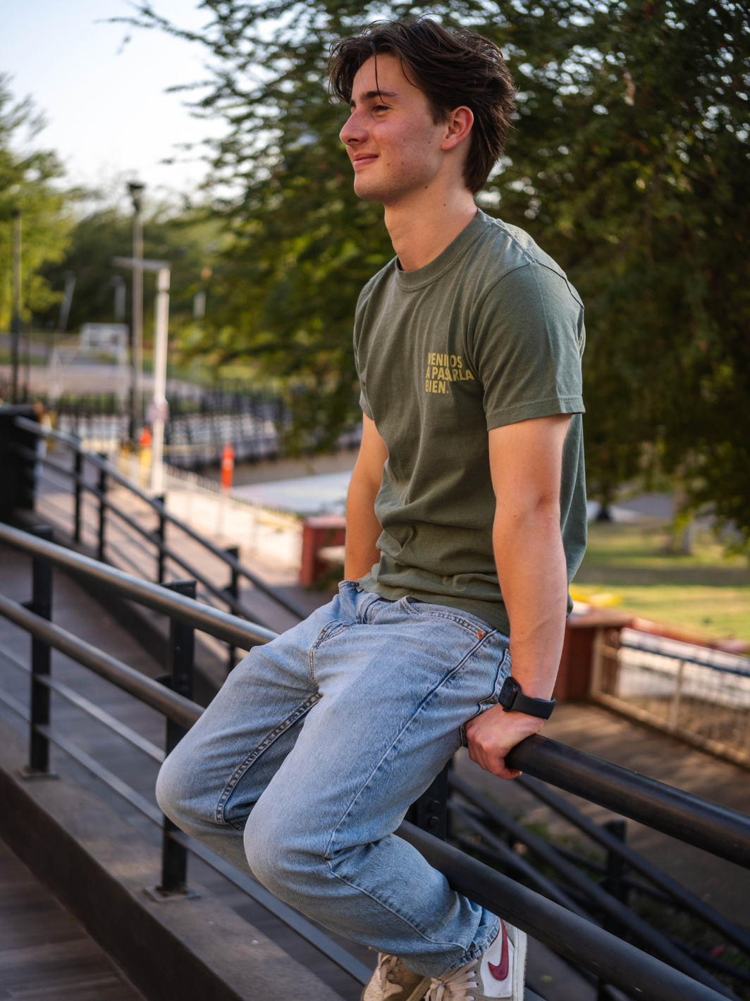 Playera Verde Deslavada