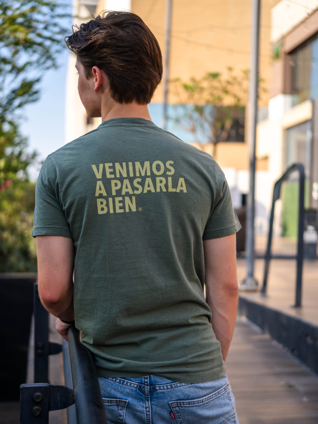 Playera Verde Deslavada
