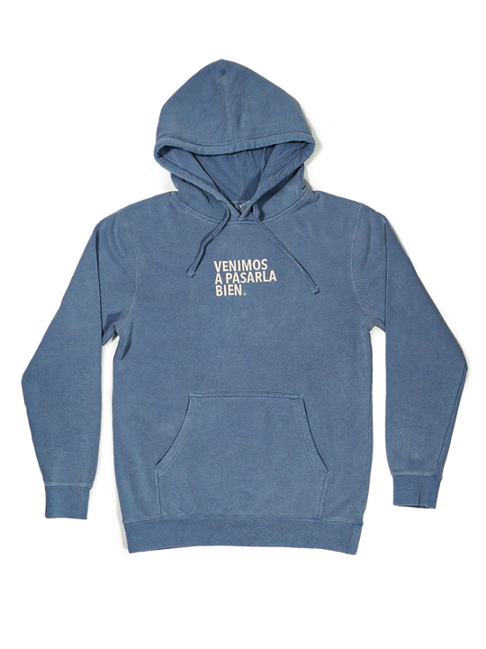 Hoodie azul deslavada