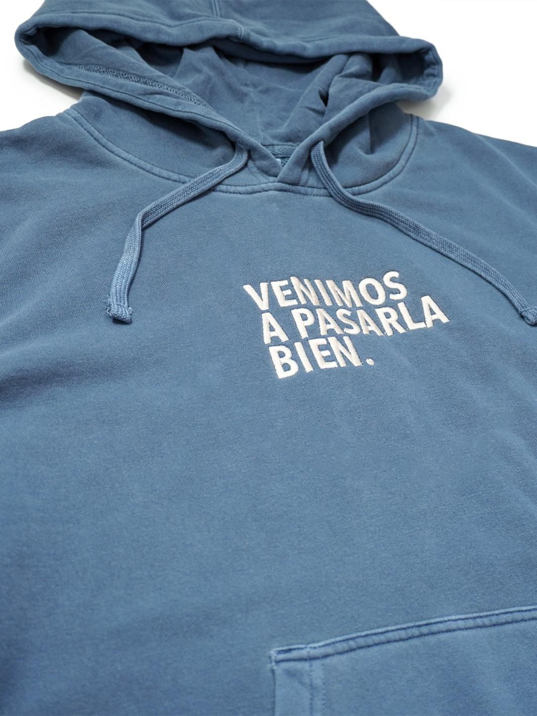 Hoodie azul deslavada