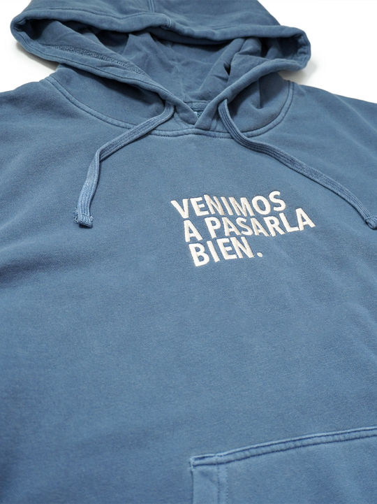 Hoodie azul deslavada