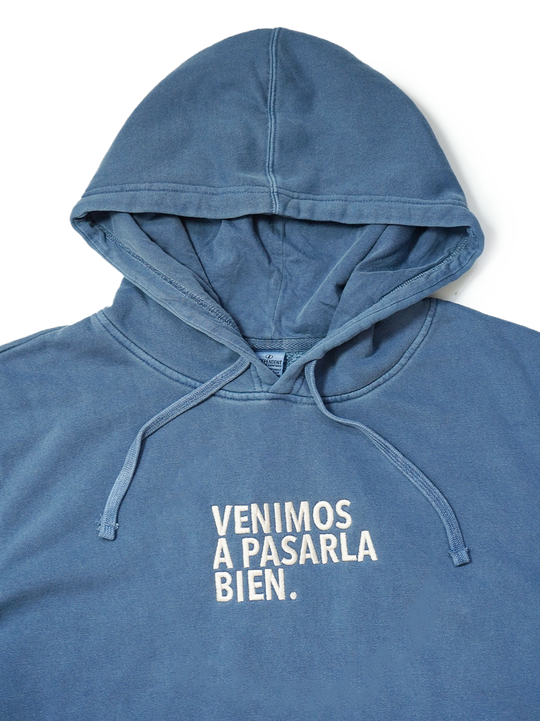 Hoodie azul deslavada