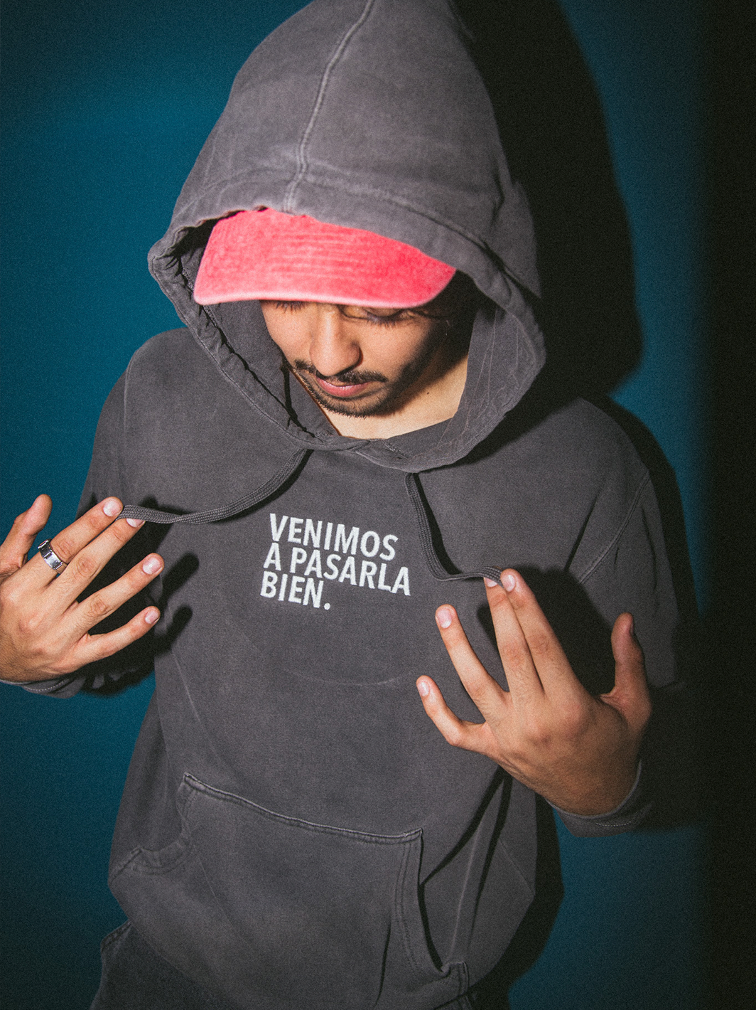 Hoodie gris deslavada