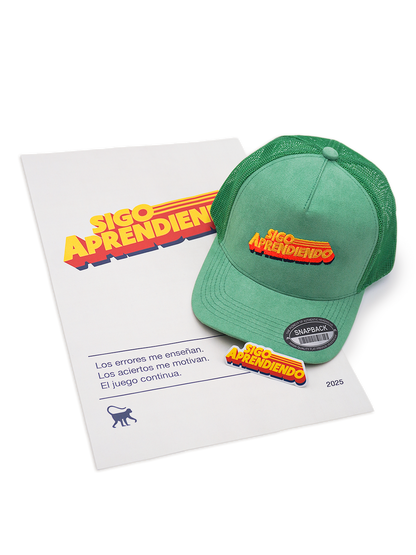 Snapback Verde "Sigo Aprendiendo"