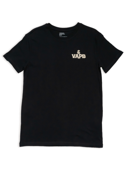 Playera Negra Hongo