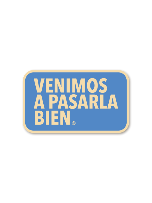 Sticker clásica azul