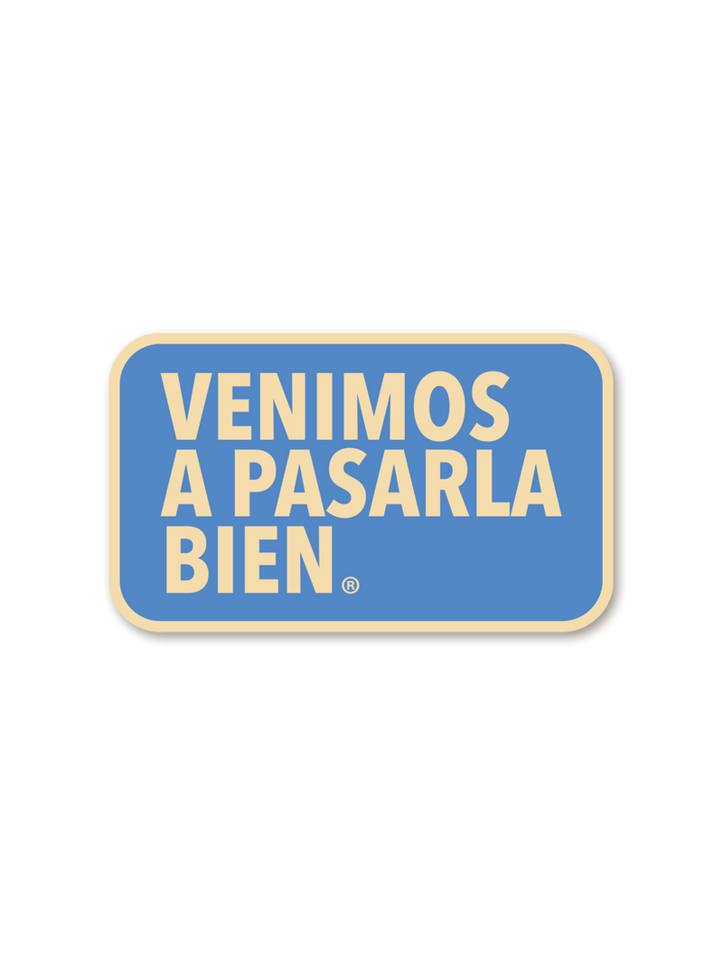 Sticker clásica azul