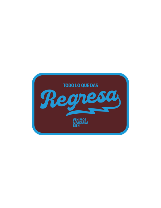 Sticker "regresa"