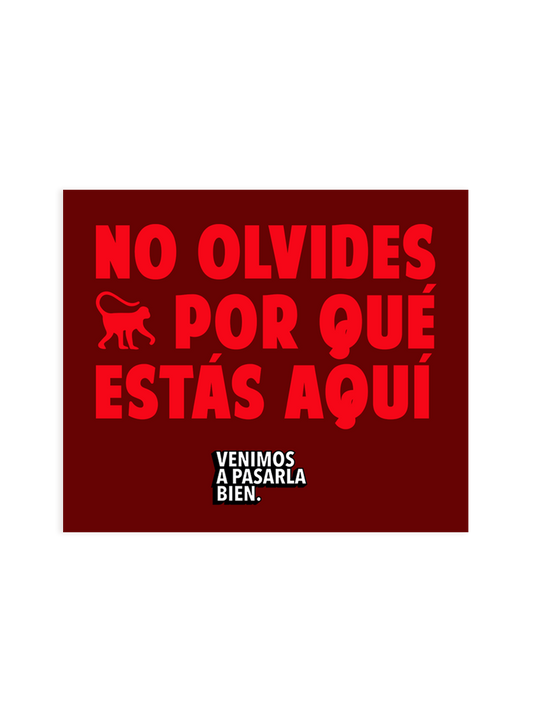 Sticker No Olvides