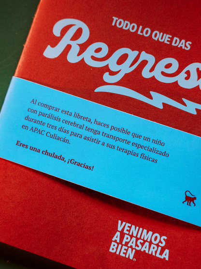 Libreta “REGRESA”