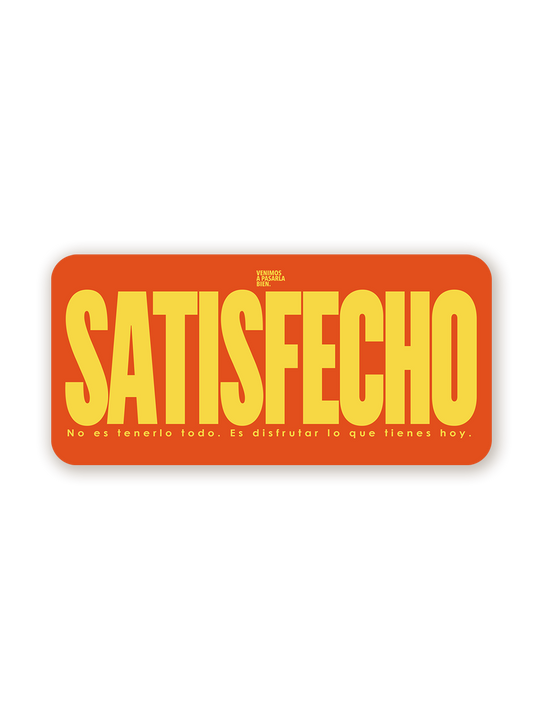 Sticker SATISFECHO
