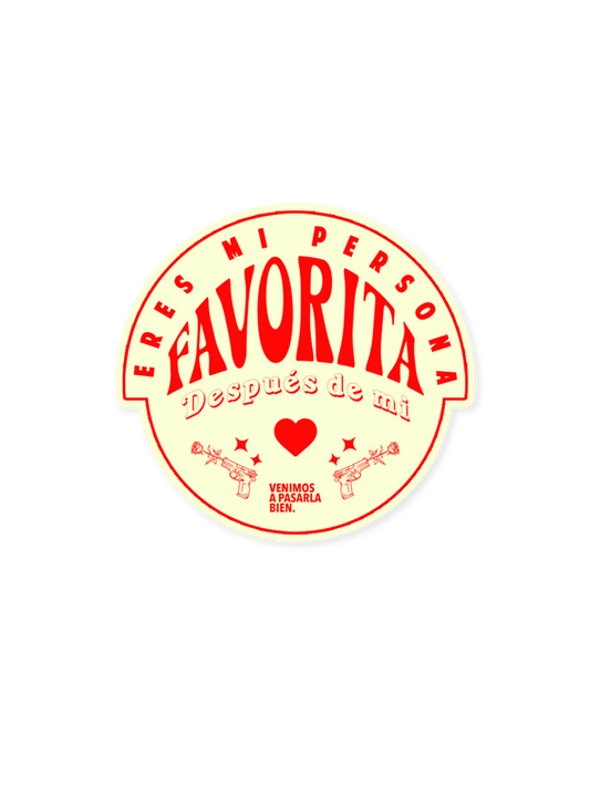 Sticker "eres mi persona favorita"