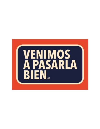 Sticker Naranja Azul