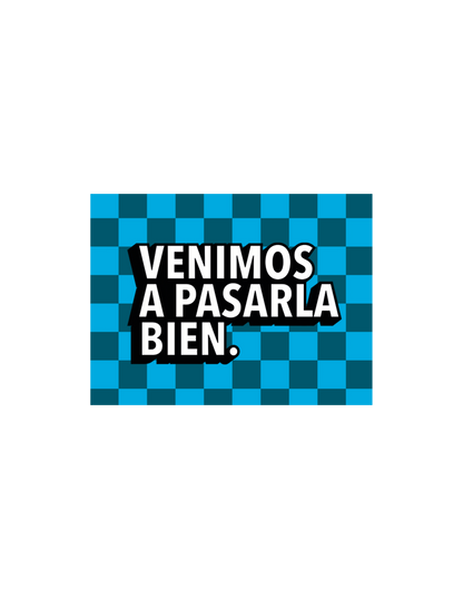 Sticker Patrón Azul