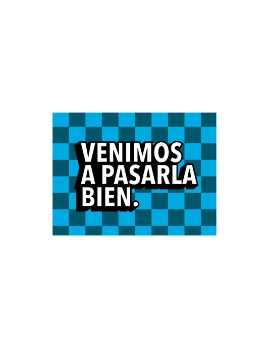 Sticker Patrón Azul